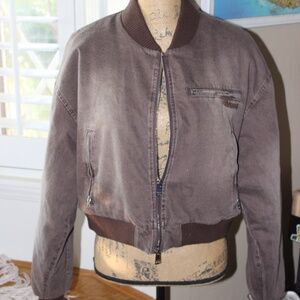 Cernucci Crop Bomber Jacket